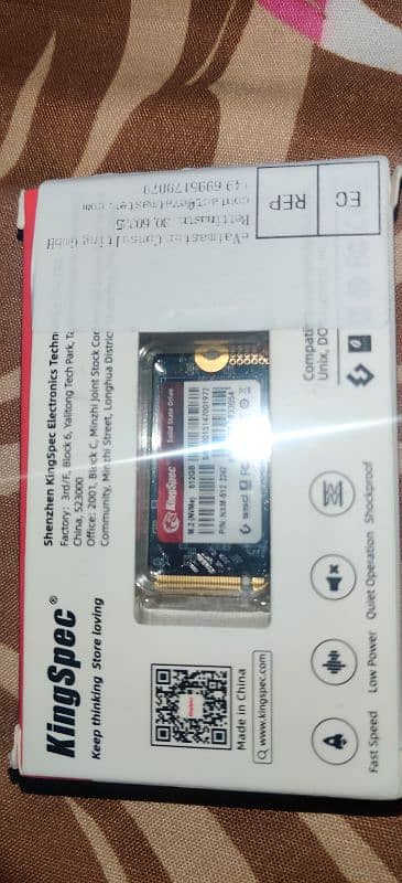 KingSpec M. 2 NVMe PCIe Gen 3.0 X4 SSD 512gb 2242 for laptop New 2