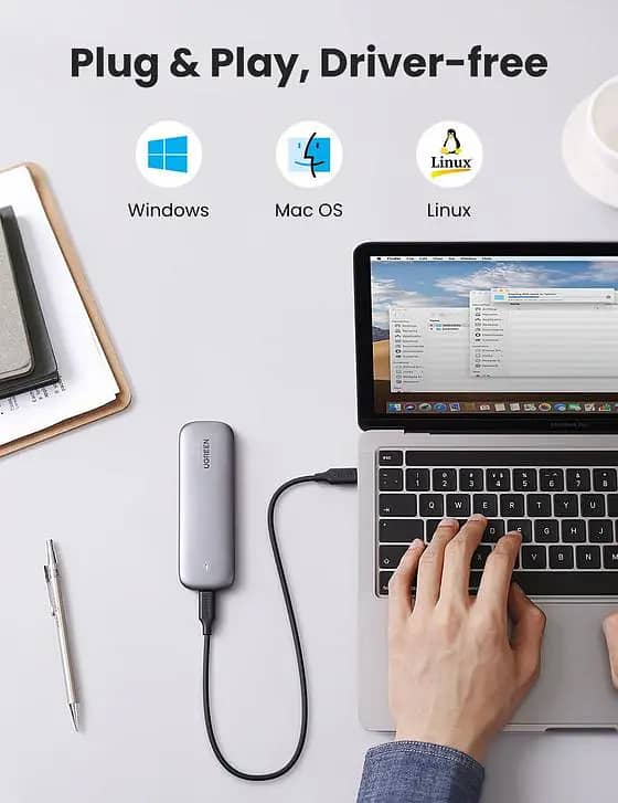 UGREEN 60354 M. 2 NVMe SSD USB-C Enclosure. 6
