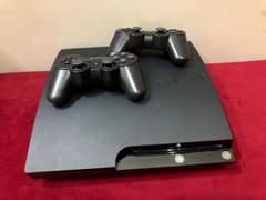 ps3 slim 10/10 with 2 controllers