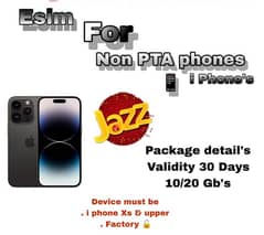 Esim For non pta Iphones Working 100% 0