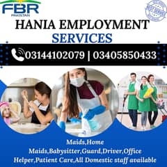 House maids/Maids/Baby Sitter/Chef,Cook,Patient Care ,Nurse