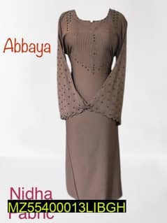 Women's Stitched Nidha Embroidered Abaya