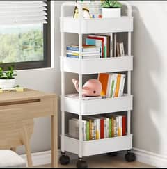 Bookshelf Storage Trolley, Mobile Kitchen Organizer, Bathroom Shelves.