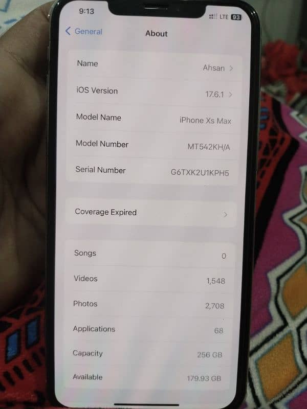 I phone Xs max pta proved 256gp 8