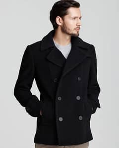 Bloomingdale's The Men's Store Wool Peacoat, 38R, Navy MSRP $ 899