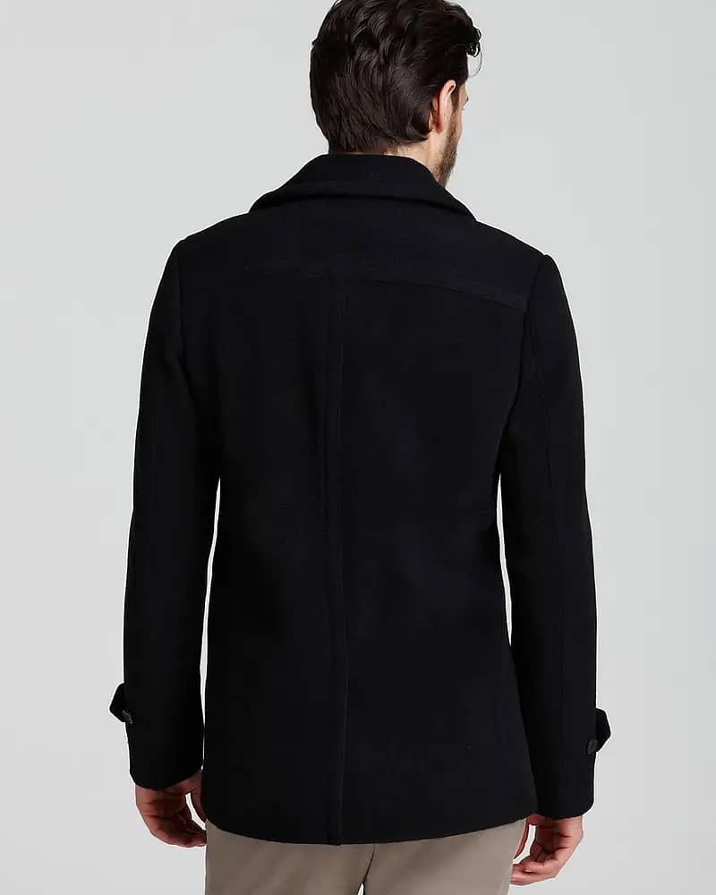 Bloomingdale's The Men's Store Wool Peacoat, 38R, Navy MSRP $ 899 1