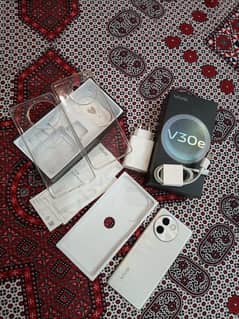 Vivo V30e with box PTA approved 45 days used only