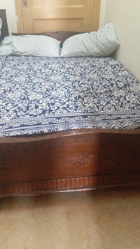 wooden single bed 1