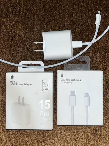 Iphone original adapter with lighting cable New charger 0