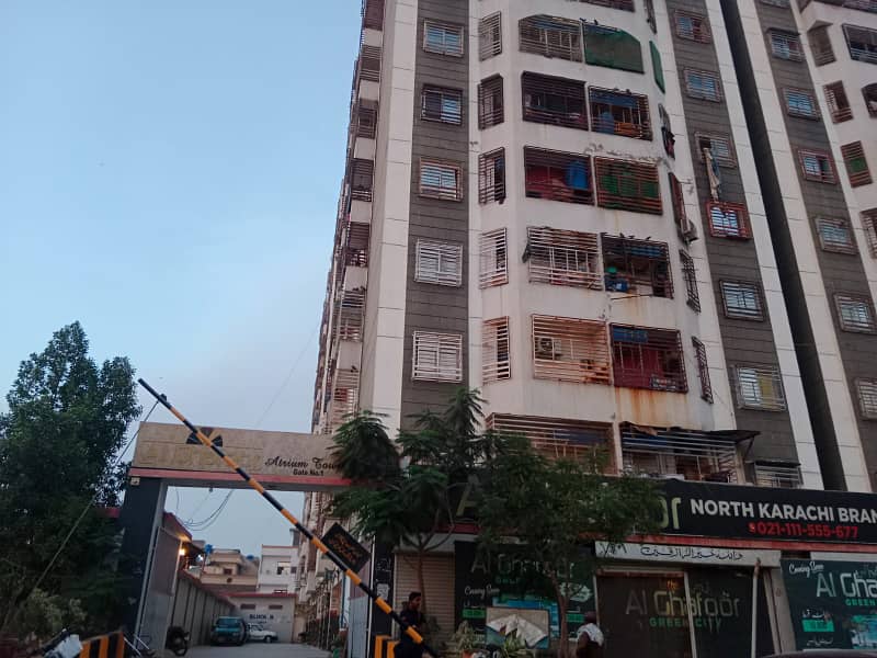 2 BED + 1 LOUNCH FLAT FOR SALE IN NEW BUILDING AL-GHAFOOR ATRIAM TOWER SECTOR 11 A NORTH KARACHI 1