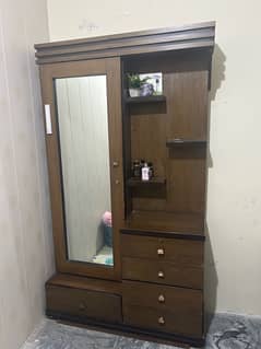 Dressing table with full length mirror, lots of storage space