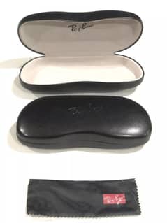 Ray Ban Original Hard Cell Eyeglasses Case and Cloth (No Glasses)