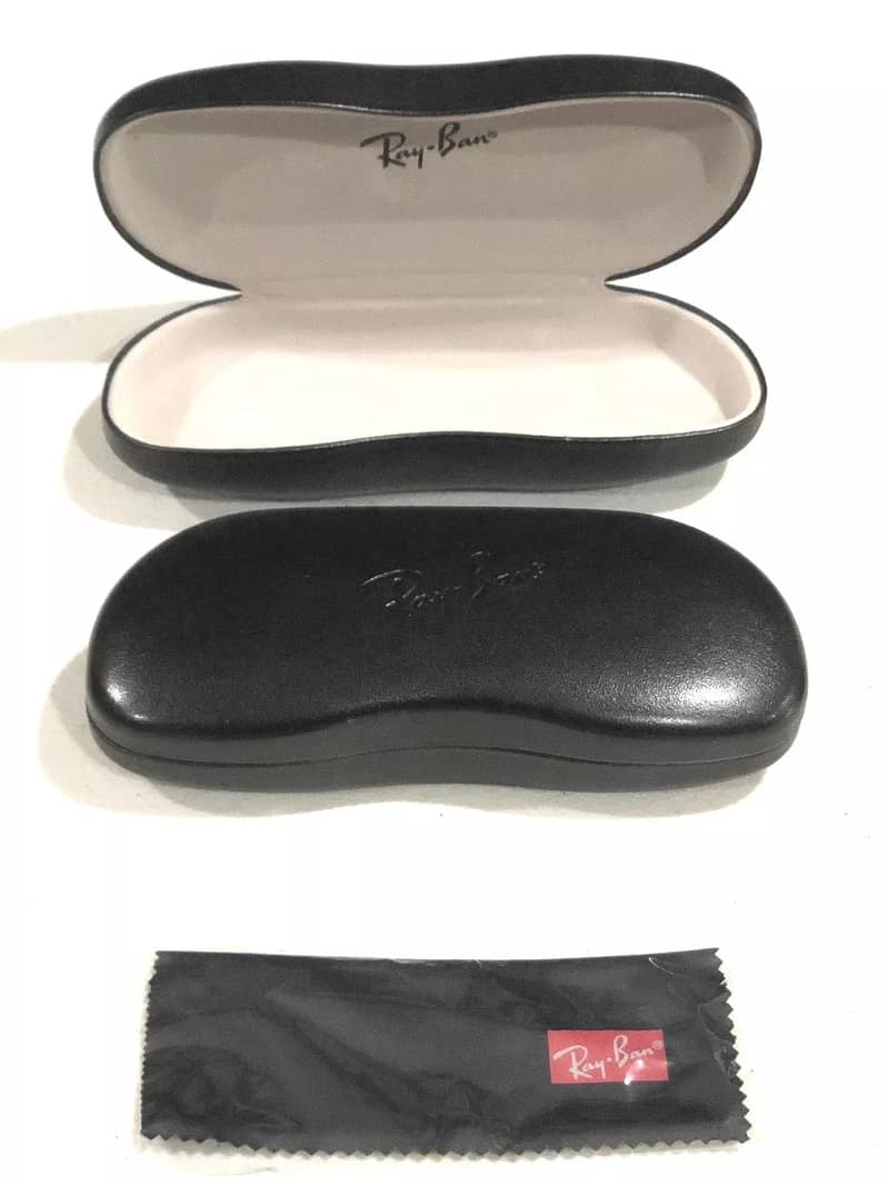 Ray Ban Original Hard Cell Eyeglasses Case and Cloth (No Glasses) 0