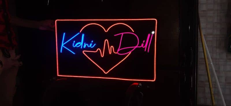 Neon Light|couple names|Office Dacuration|3D signe boards|Home decorat 13