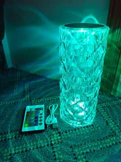 "Brighten Up: 16-Color Crystal Lamp with Remote & Touch Control | USB