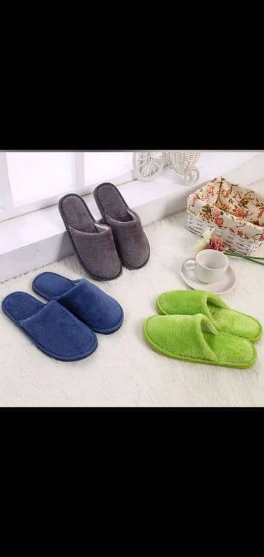 Terry Fleece Non Woven Towel Slippers Carpet Slippers 2