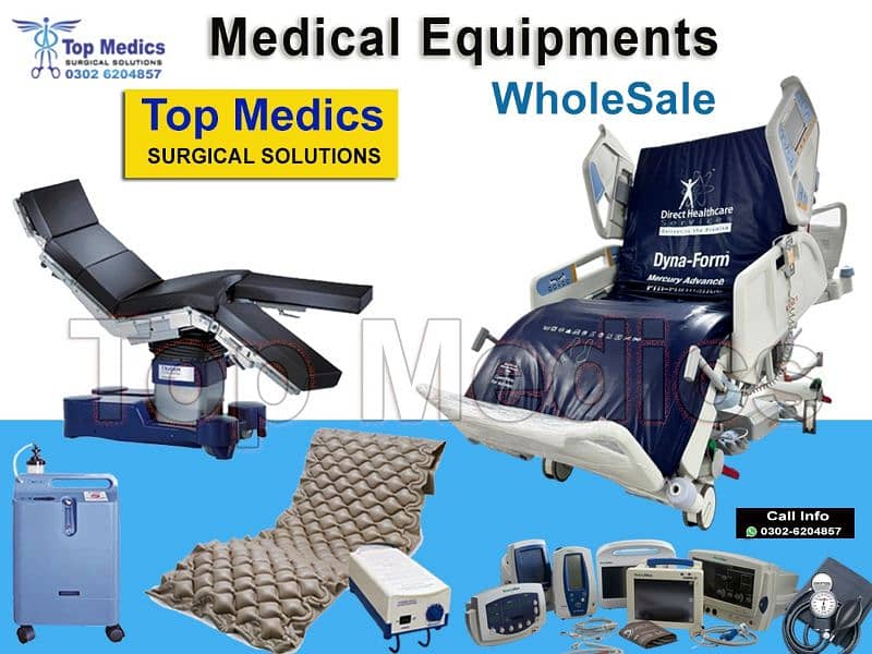 Hospital Equipment refurbished Bed / Moniters / OT Table/ Stretcher / 0