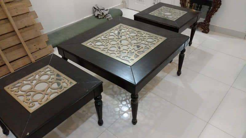 Three piece tables set for sale 2