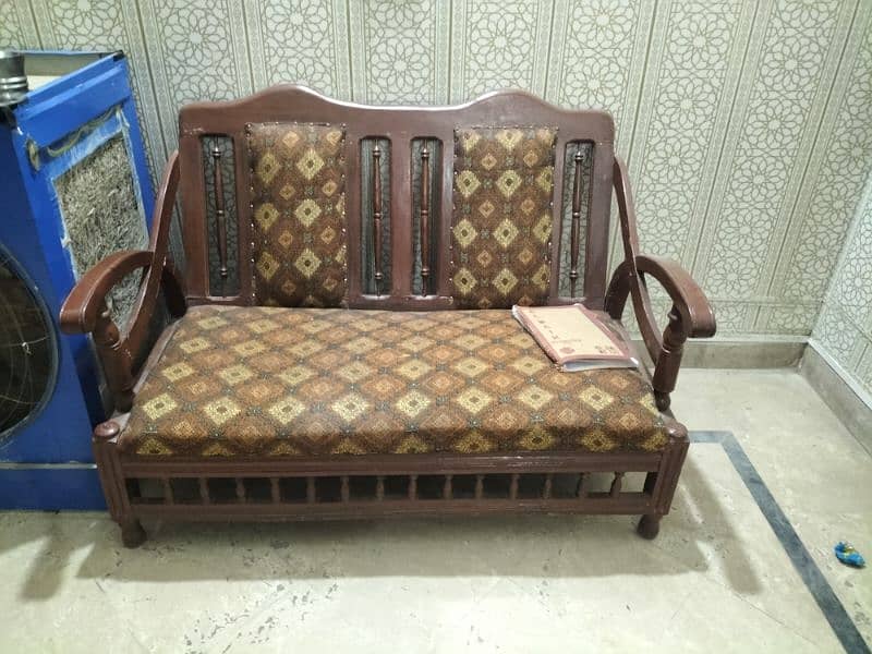 Wooden Sofa set for sale. 1