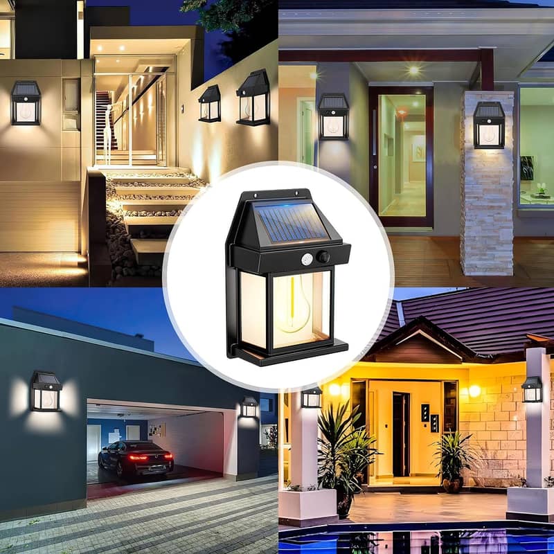 Motion Sensor Solar Street Light Waterproof Security Light with Remote 11