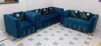 New Texture Design 6 Seater Stylish Sofa Set 0