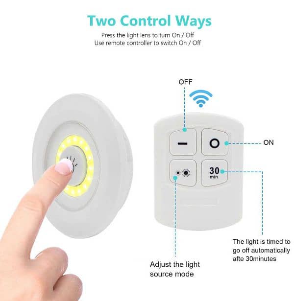 Light cob sper bright uWireless Remote Control light 3