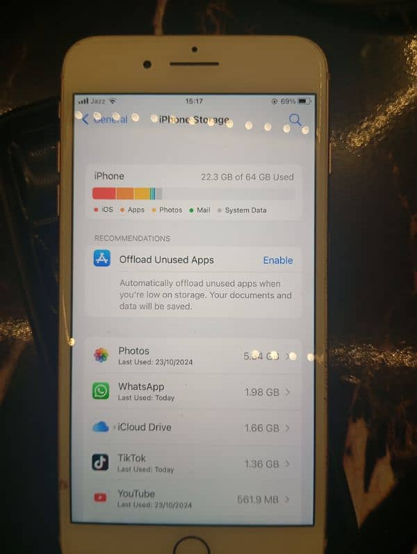 8 plus non PTA urgent sell 64gb water pak condition 10/9.5 golden clr 5