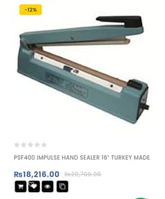 Brand new Heat sealing machine 50% Discount