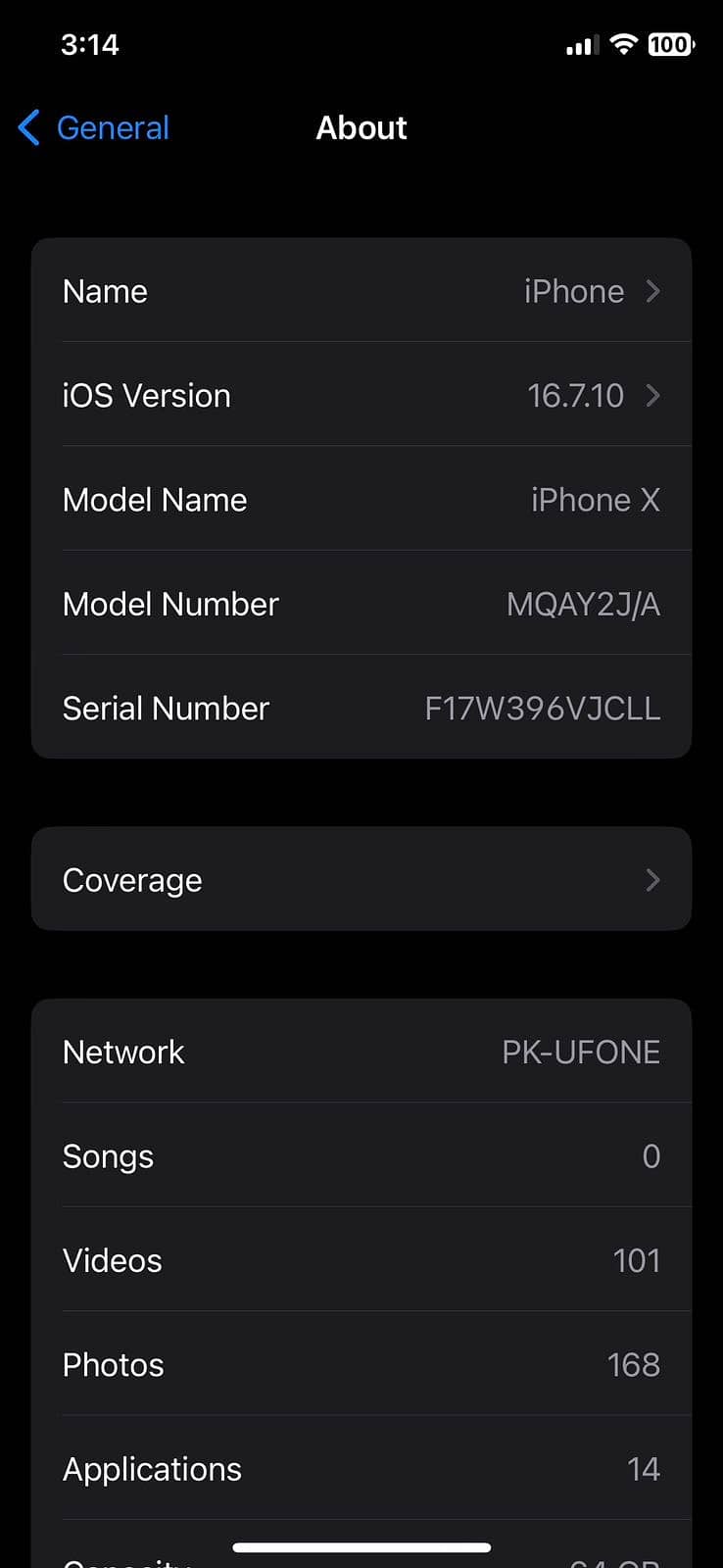 iPhone X 64gb 10/10 6