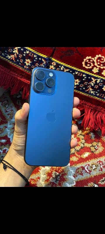 Iphone15 pro max 256gb Titanium Blue color 0