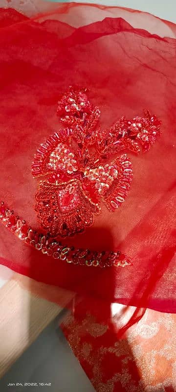 Branded Red Bridal dress / Party / Wedding / Nikah / Barat / Walima 10