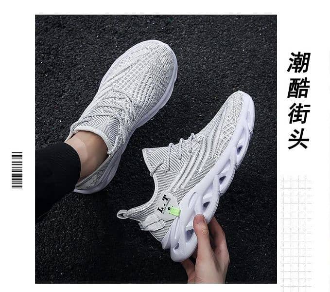 men's breathable spring shoes white color 3