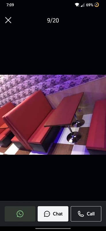 Bulk Stock's Sofa Fast Food High Back Cafe Restaurant Hotel Banquet Ma 0