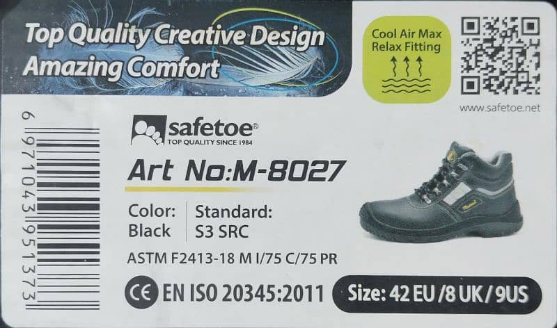 safetoe Original ART NO: M-8027 (Size 42 & 43 EU) 6