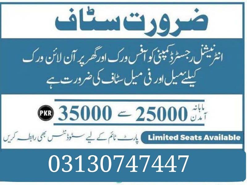 Online Jobs in Pakistan 0