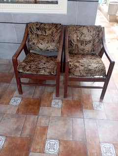 2 Wooden chairs