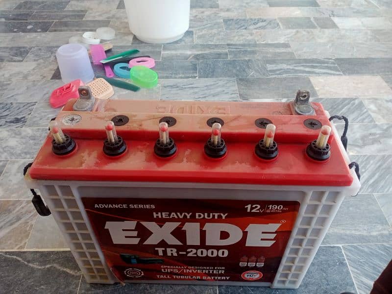 The Exide tall tubular battery 1