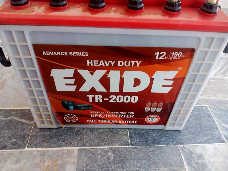 The Exide tall tubular battery 3