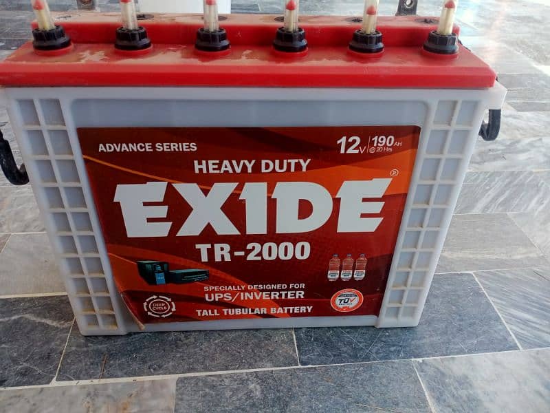 The Exide tall tubular battery 4