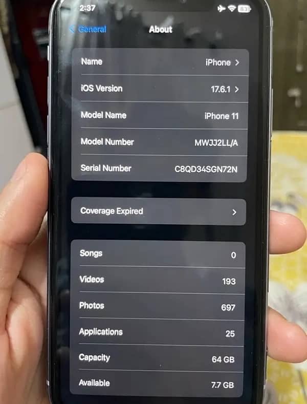 Iphone 11 64GB NON-PTA JV Genuine Condition 1