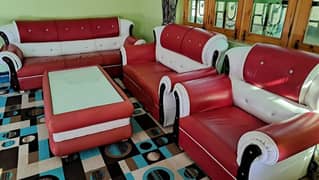 Seven seater sofa with table