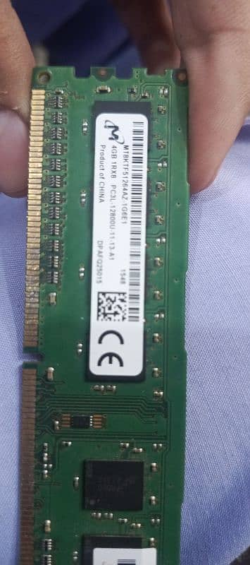 4GB 1Rx8. PC 3L -12800u -11-13-A1 3