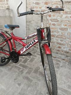 26inch gears bicycle. neend condition urgent sale.