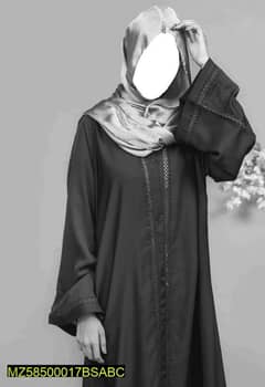 Pc Women's Stitched Niba plain Abaya