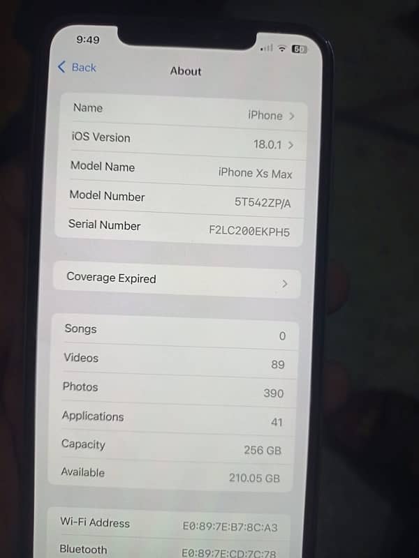 i phone xs max pta 256 bg 3