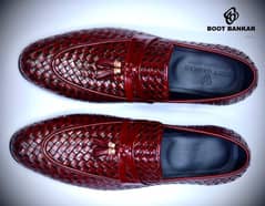 woven leather shoes