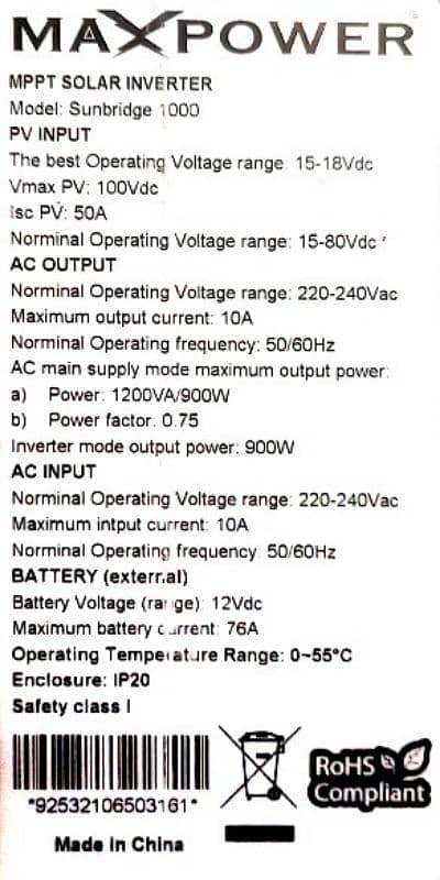 crown 1kw solar inverter total geniun 5