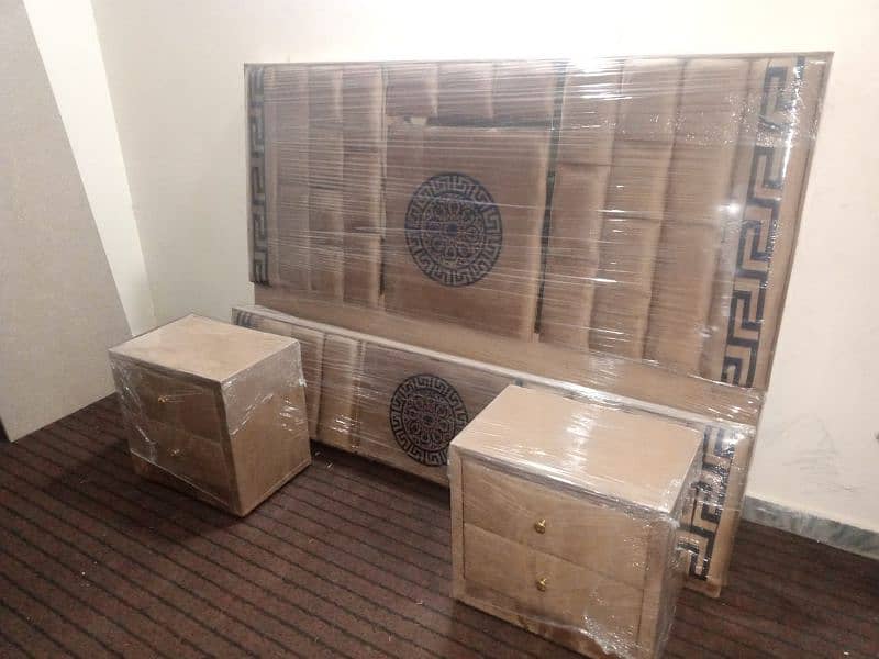 three double beds,wooden brand new packed 2