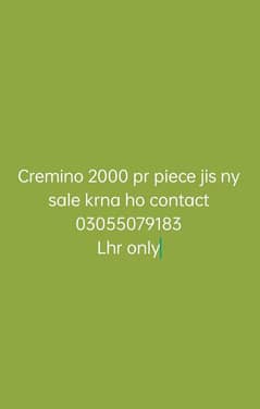 cremino 10 pair required required required