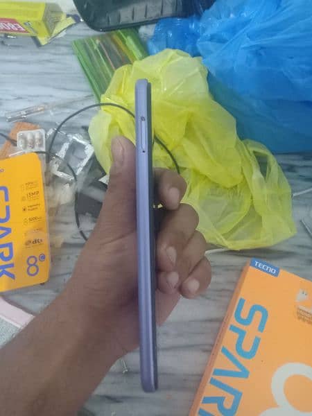 Tecno spark 8c with box 3